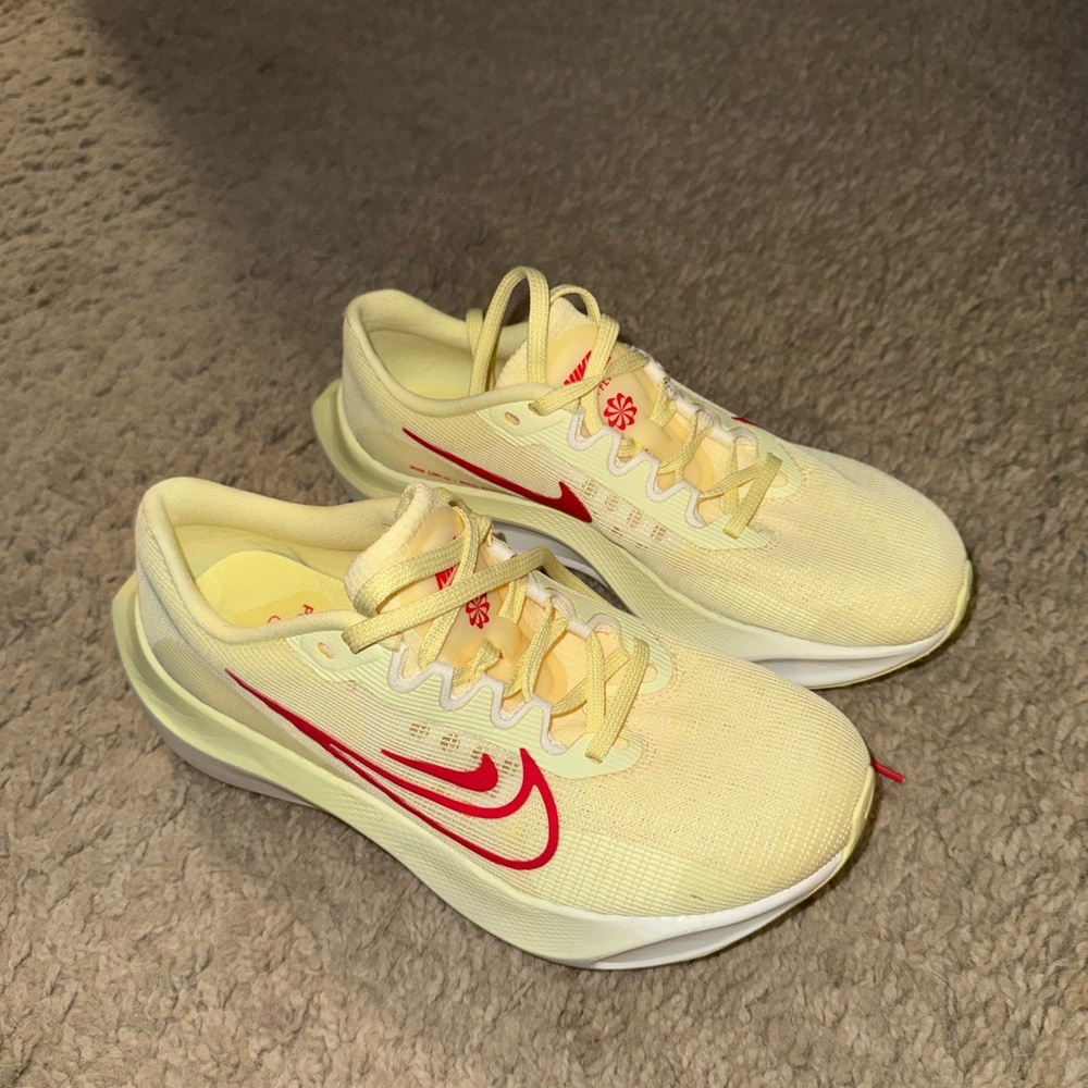 Nike Yellow and Red Running Shoes